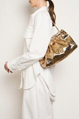 Mellow Clutch in Metallic Gold