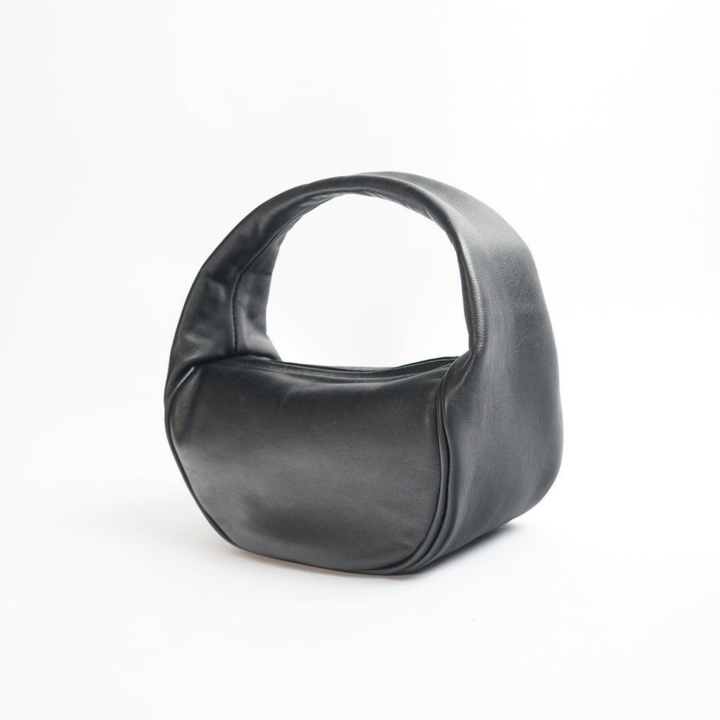 Mini Halo Bag in Smooth Black