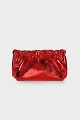 Mini Mellow Clutch in Metallic Red