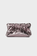 Mini Mellow Clutch in Metallic Rose