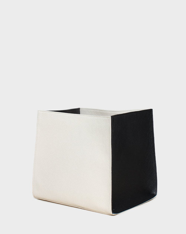 Object Box(Pair) White Wash Black-Bag-A-ESQUE